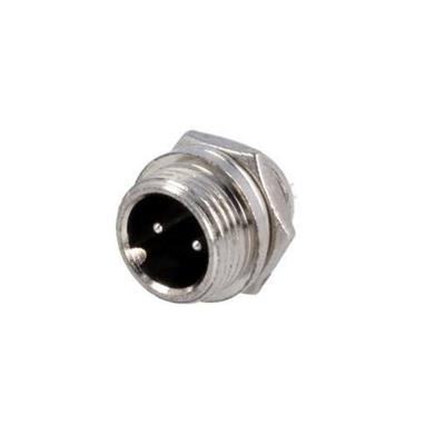 Conector Microfono Macho a Panel 2 Vias