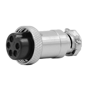 Conector Microfono Hembra a Cable 5 Vias