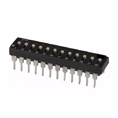 DIP SWITCH 12 POSICIONES BAJO PERFIL NEGRO