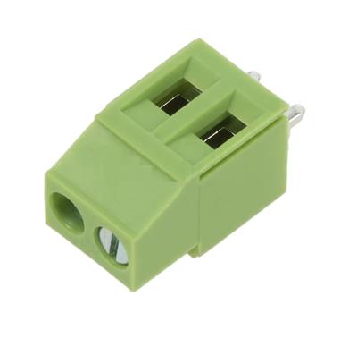 BOR APIL 2P P/CI 5mm 24A 17.5mm Verde