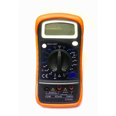 LCD VDC VAC DCA Ohm Hfe Diodo Buzzer Tº