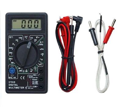 LCD VDC VAC DCA Ohm Hfe Diodo Buzzer Tº	